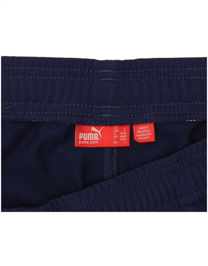 Puma Herre træningsdragt Bukser Large Navy Blue Colourblock