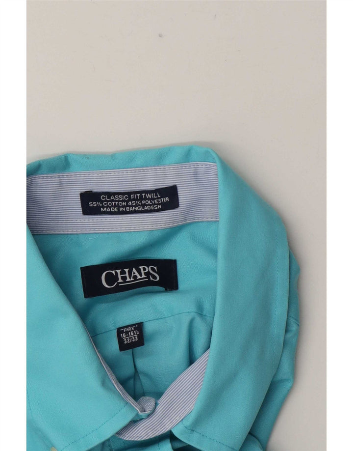 Chaps Herre Classic Fit skjorte str. 16 1/2 Large Blue Cotton