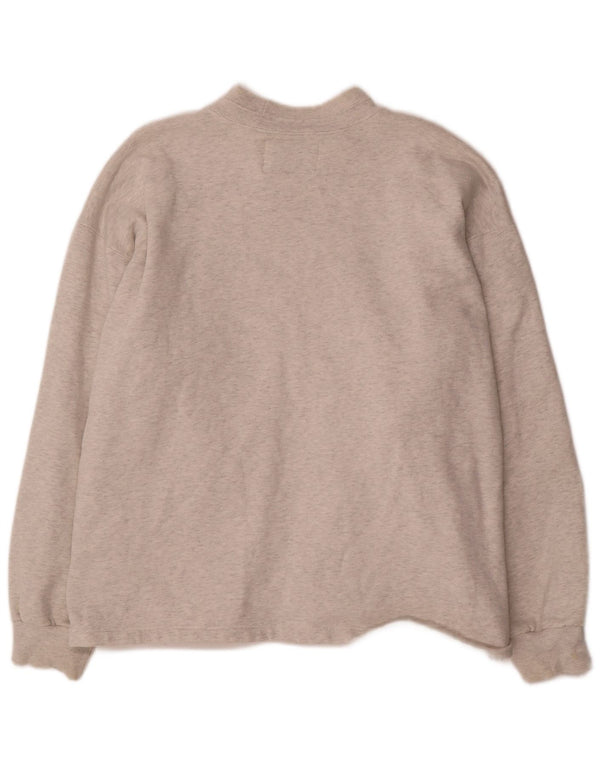 Champion Herre Grafisk Sweatshirt Jumper XL Grå Flecked Bomuld