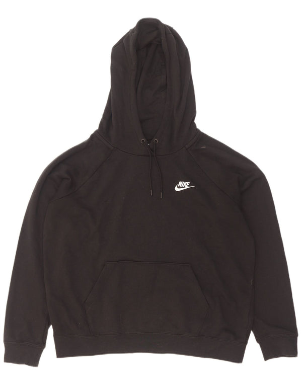 Nike Dame Hættetrøje UK 16 Stor Sort Bomuld