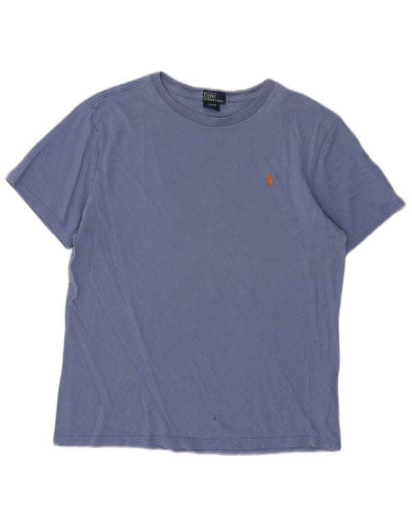 Polo Ralph Lauren Pige T-Shirt Top 14-15 År Stor Blå Bomuld