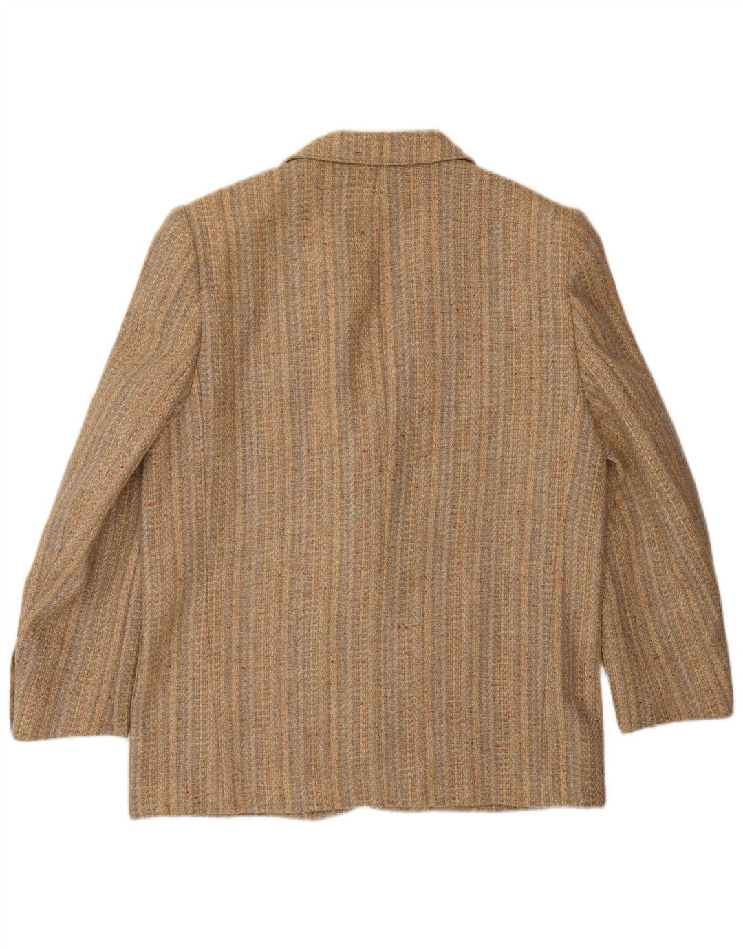 FENDI Dame 2-knaps blazerjakke IT 44 Medium Beige Stribet Klassisk