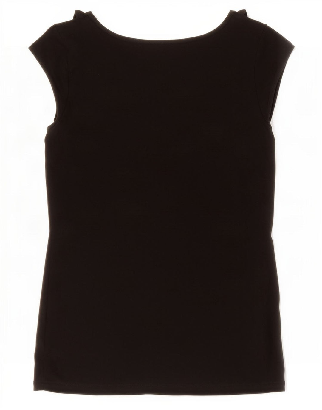 Oasis Womens flæse foran bluse Top UK 10 Small Black Viscose