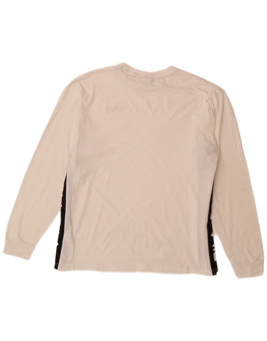 FILA Herre Grafisk Top Langærmet Stor Hvid Colourblock Bomuld