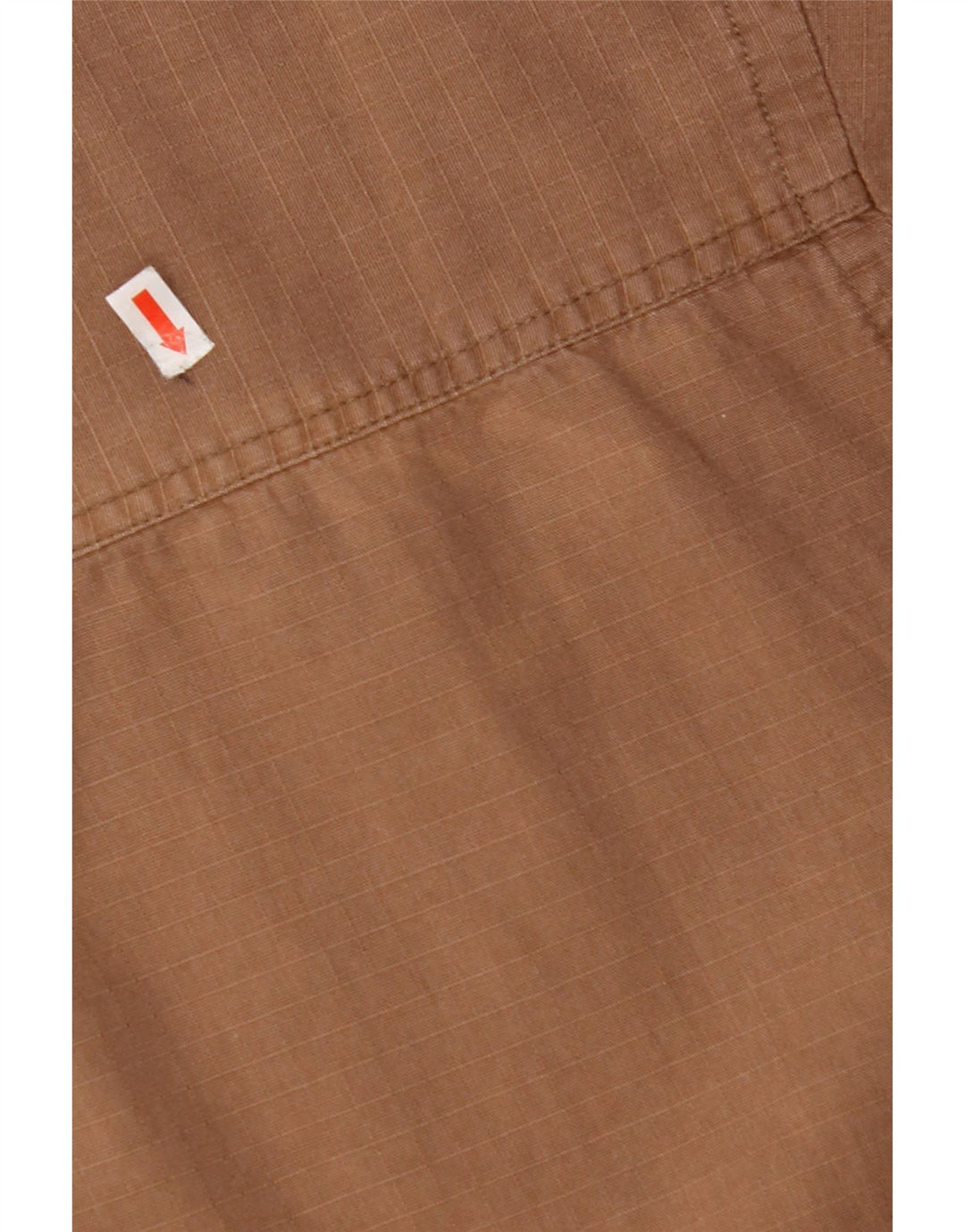 JEEP kortærmet herreskjorte XL brun ternet bomuld