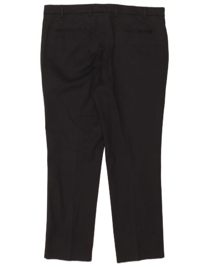 Marks & Spencer Herre Slim Fit Suit Bukser W38 L29 Sort Bomuld
