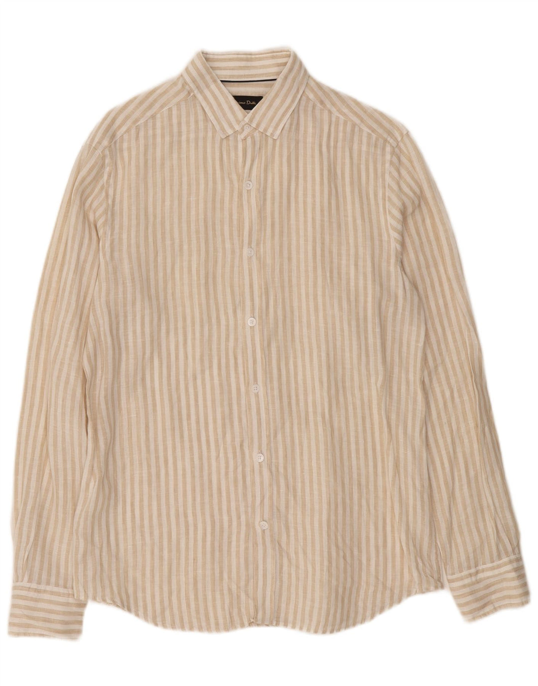 Massimo Dutti Herreskjorte Medium Beige Pinstripe
