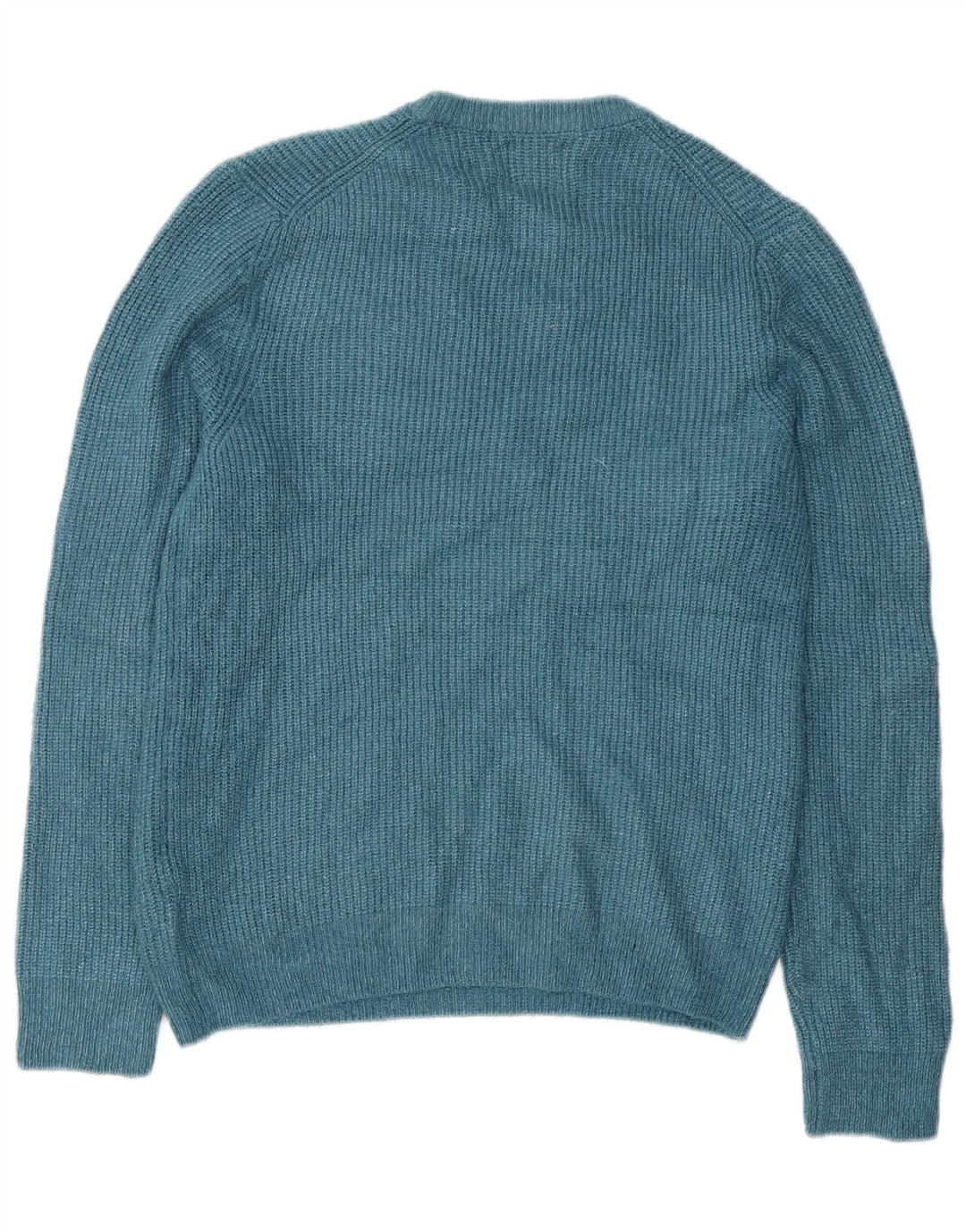 Marks & Spencer Herre sweater med rund hals, mellemblå polyamid