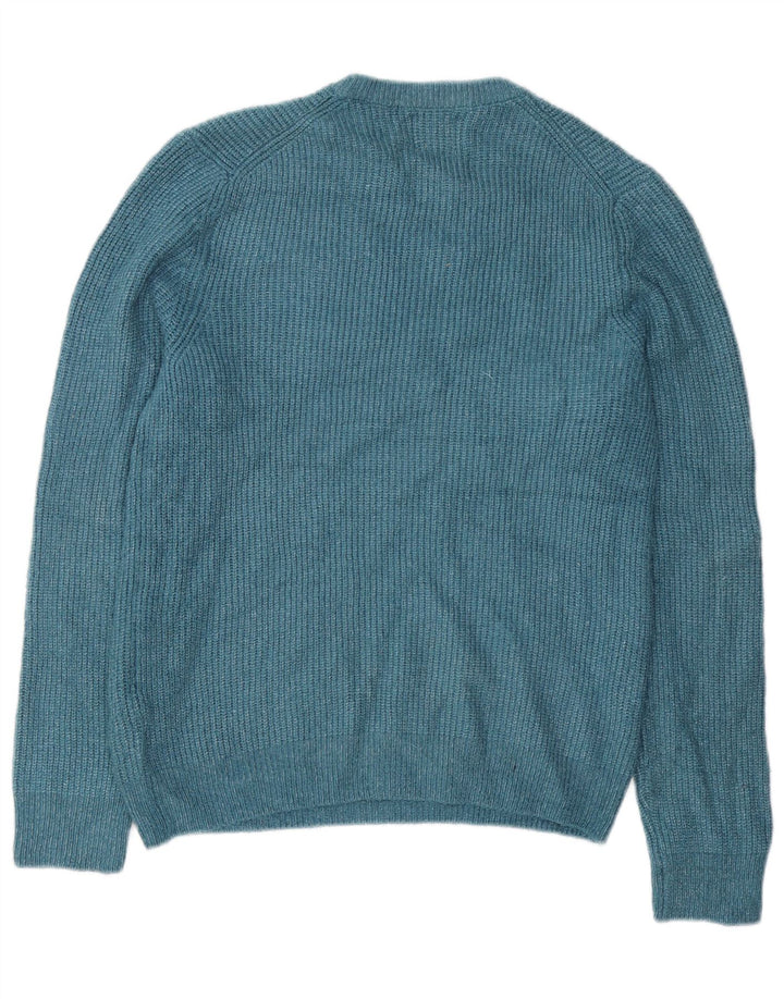 Marks & Spencer Herre sweater med rund hals, mellemblå polyamid