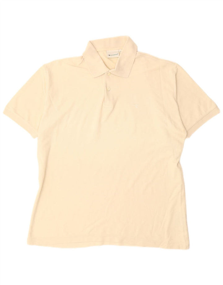 DIADORA Poloskjorte til mænd IT 52 Stor Beige Bomuld