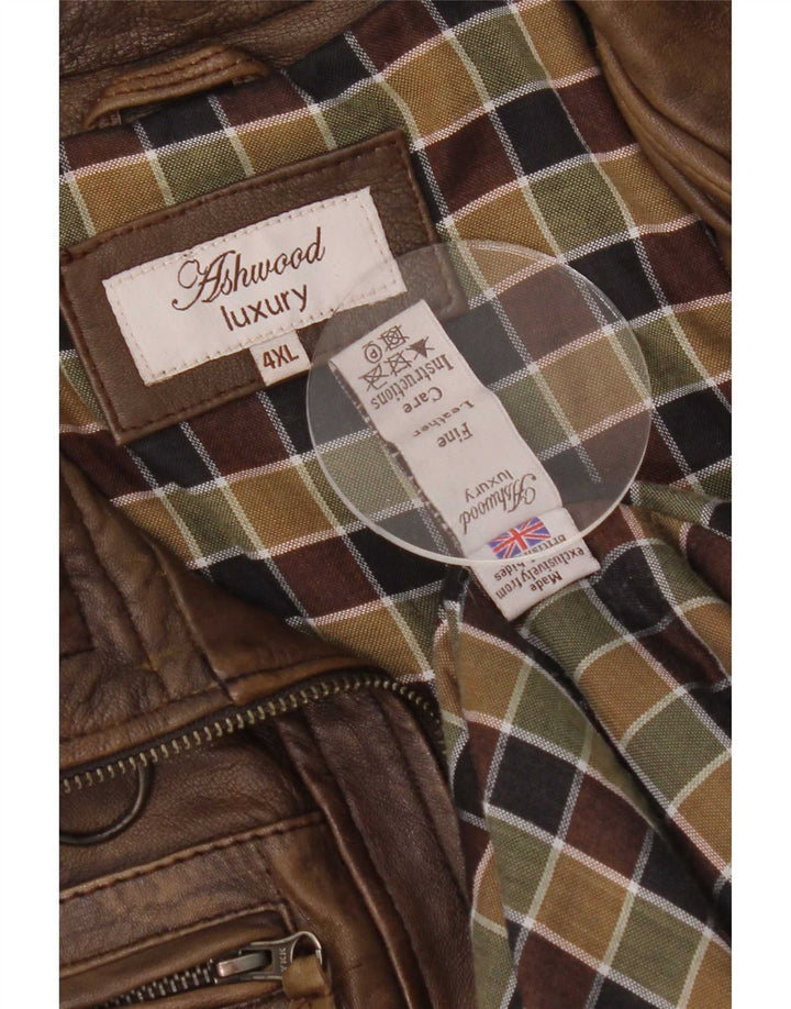 Ashwood Herre Læderjakke UK 48 4XL Brun