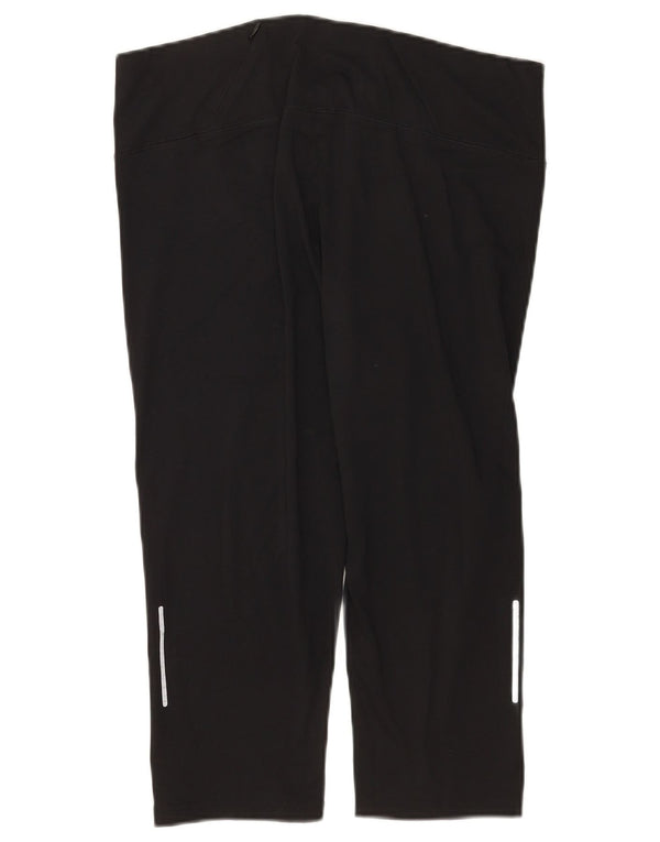 Marks & Spencer Dame Capri Leggings UK 16 Large Black Polyester
