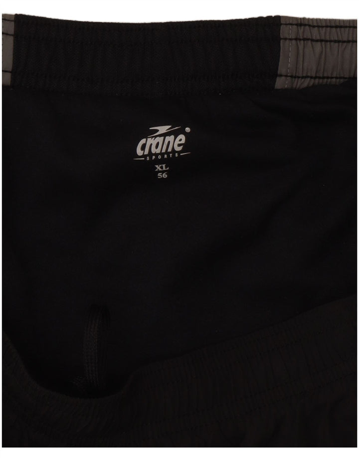 Crane Herre Sportshorts XL Sort Colourblock