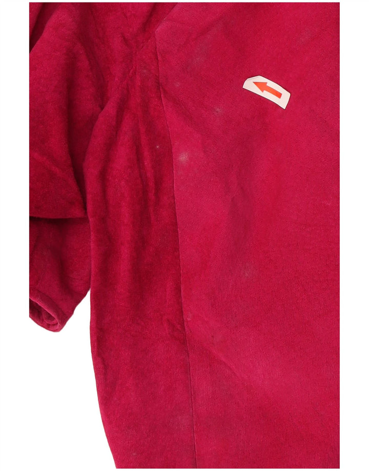 Vintage dame 3/4 ærmet Bolero jakke UK 12 Medium Rød