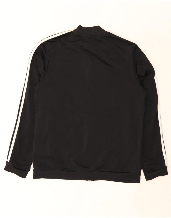 Adidas træningsdragt topjakke til kvinder UK 16/18 Stor sort polyester
