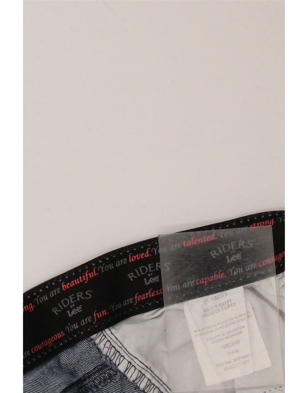 LEE Womens Riders Højtaljede denimshorts US 20 3XL W40 Blå Bomuld