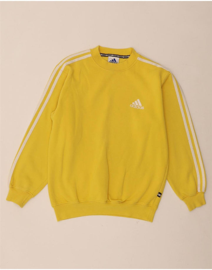 Adidas Boys Sweatshirt Jumper 13-14 år Gul Bomuld
