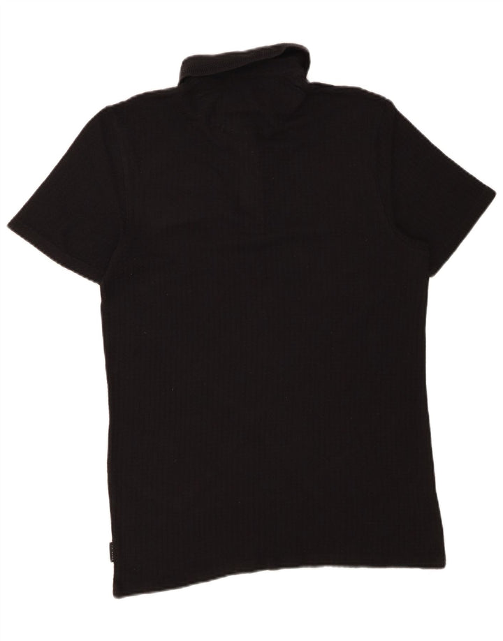 TED BAKER Mens Polo Shirt Size 3 Medium Black