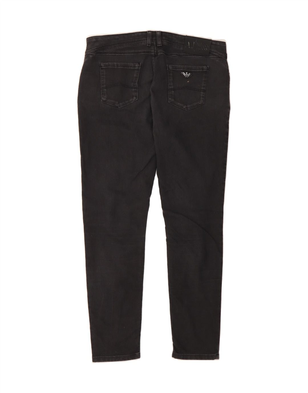 ARMANI Womens Skinny Jeans W30 L27 Black Cotton Vintage Armani and Second-Hand Armani from Messina Hembry 