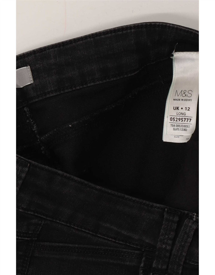 Marks & Spencer Dame denim Shorts UK 12 Medium W30 Grå Bomuld