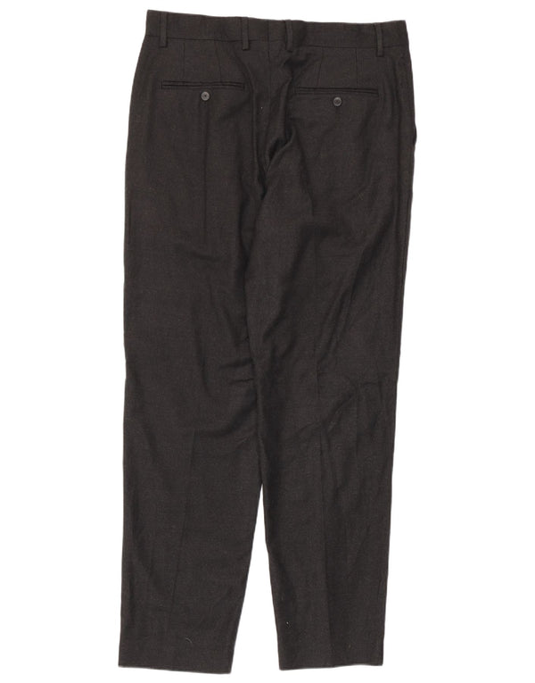 Zara Herre Pegged Chino Bukser EU 40 Medium W31 L30 Grå Uld