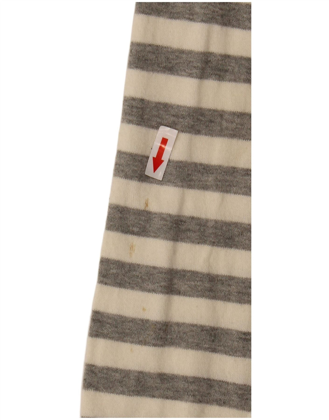 Zara Herre V-hals sweater Stor grå stribet bomuld