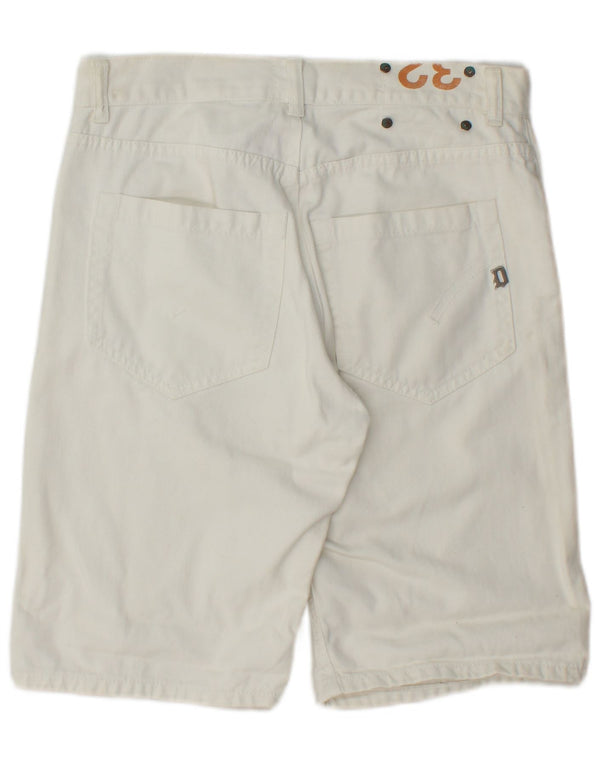 Vintage denimshorts til mænd W32 Medium Off White Bomuld