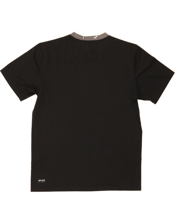 ARENA Mens T-Shirt Top Medium Black Vintage Arena and Second-Hand Arena from Messina Hembry 