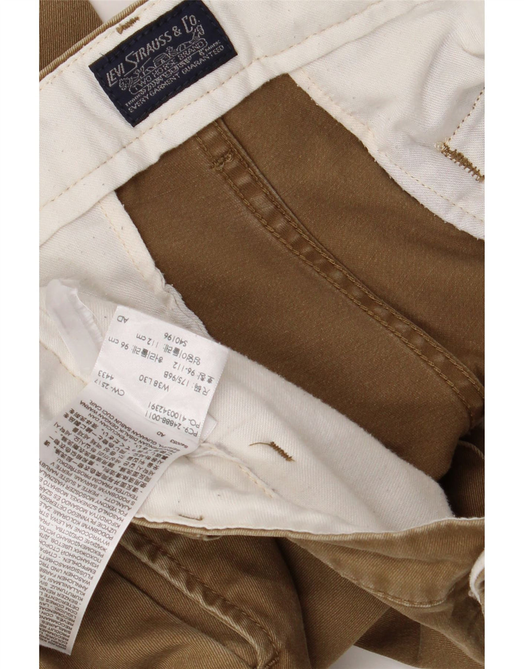 Levi's Herre Slim Chino Bukser W38 L30 Beige Bomuld