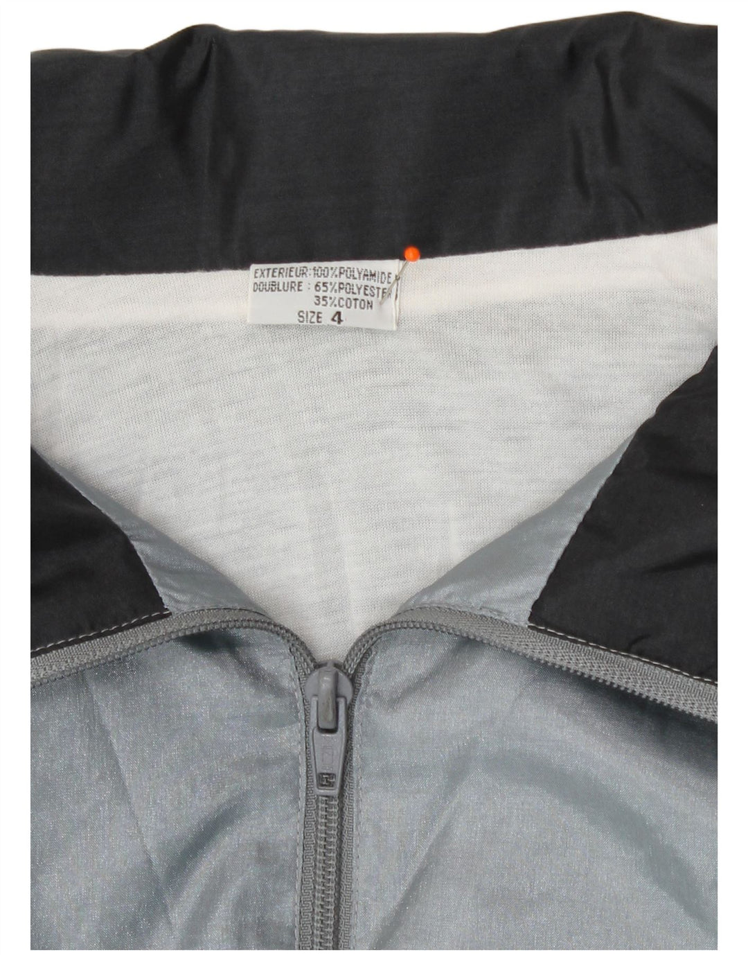 Vintage træningsdragt til mænd Topjakke XL Grå Geometrisk Polyamid