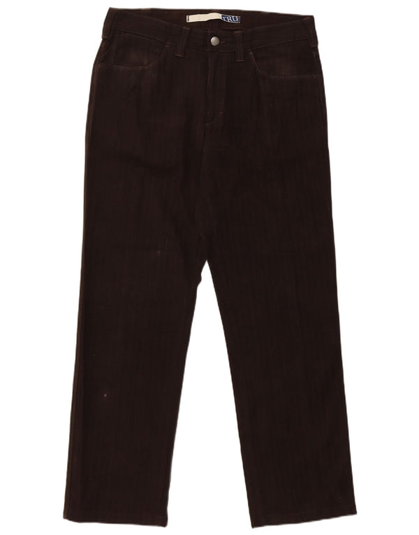 Trussardi Straight Casual Bukser IT 50 Large W32 L29 Brun Stribet
