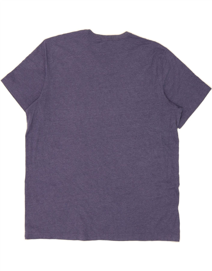 EDDIE BAUER Mens T-Shirt Top 2XL Navy Blue Cotton Vintage Eddie Bauer and Second-Hand Eddie Bauer from Messina Hembry 