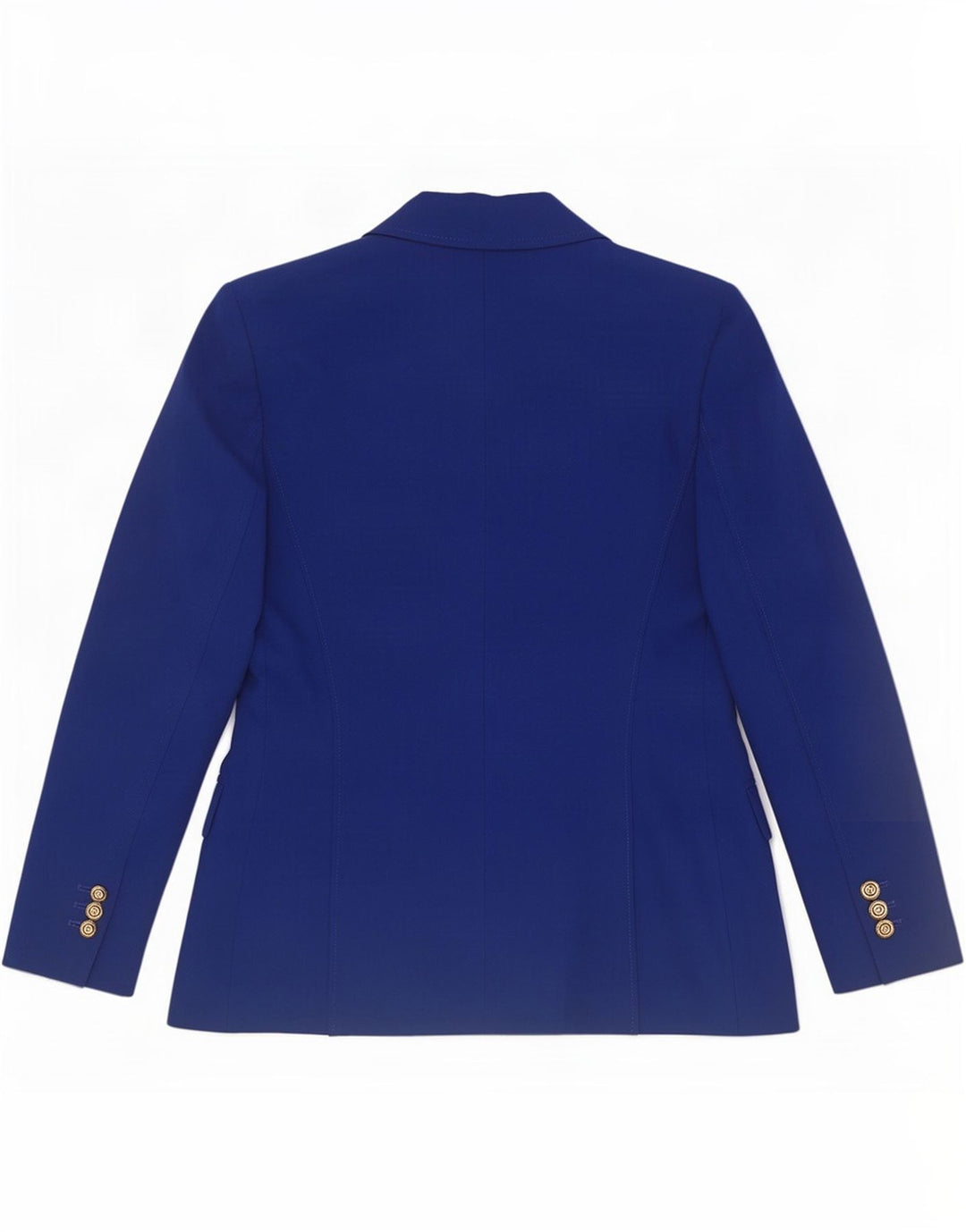 Zara Dame Dobbeltradet Blazer Jacket UK 12 Medium Blue Polyester