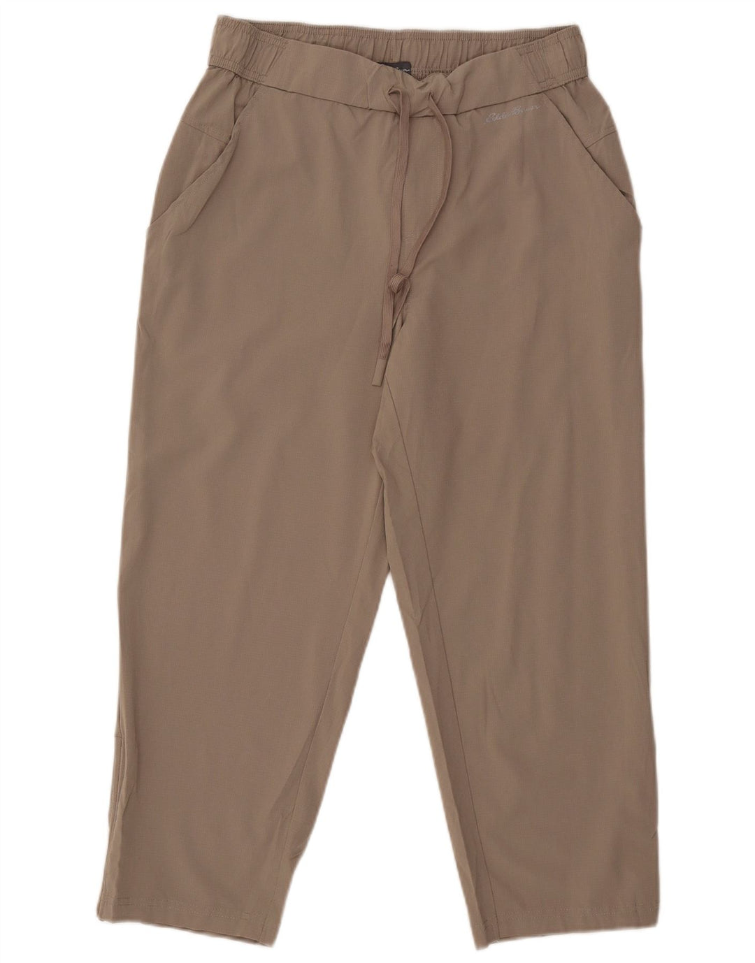 Eddie Bauer Kvinders Tapered Cropped Trousers Medium W30 L24 Grå Polyester