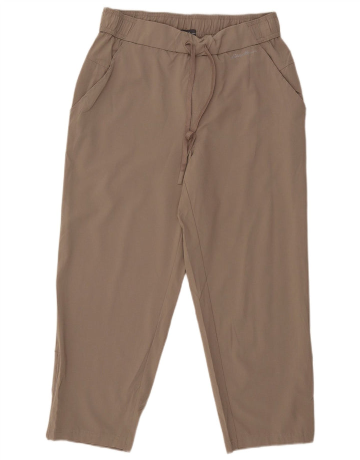 Eddie Bauer Kvinders Tapered Cropped Trousers Medium W30 L24 Grå Polyester