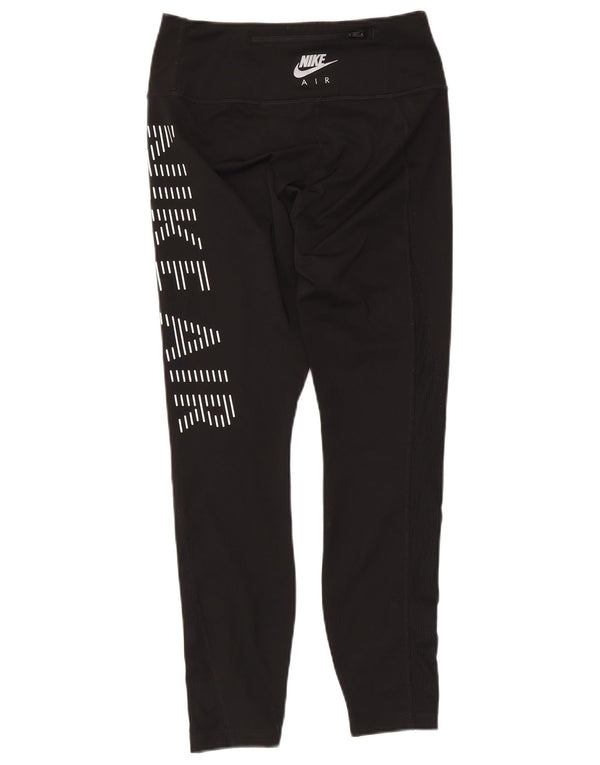 Nike Dame Grafiske Leggings UK 8 Small Black Polyester