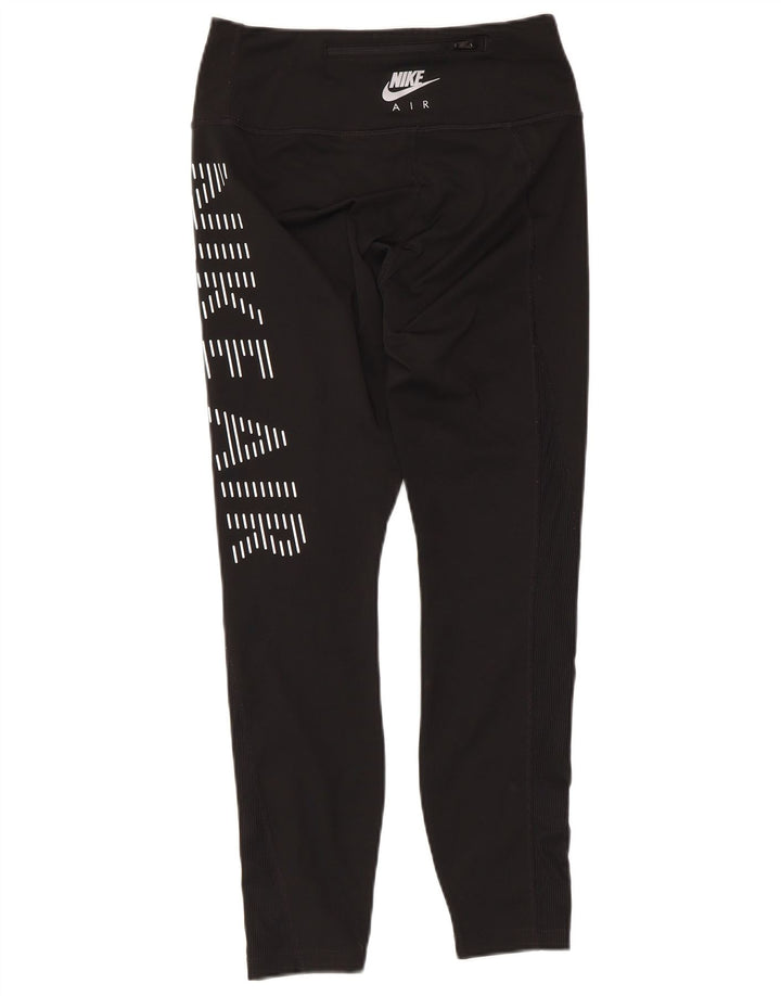 Nike Dame Grafiske Leggings UK 8 Small Black Polyester