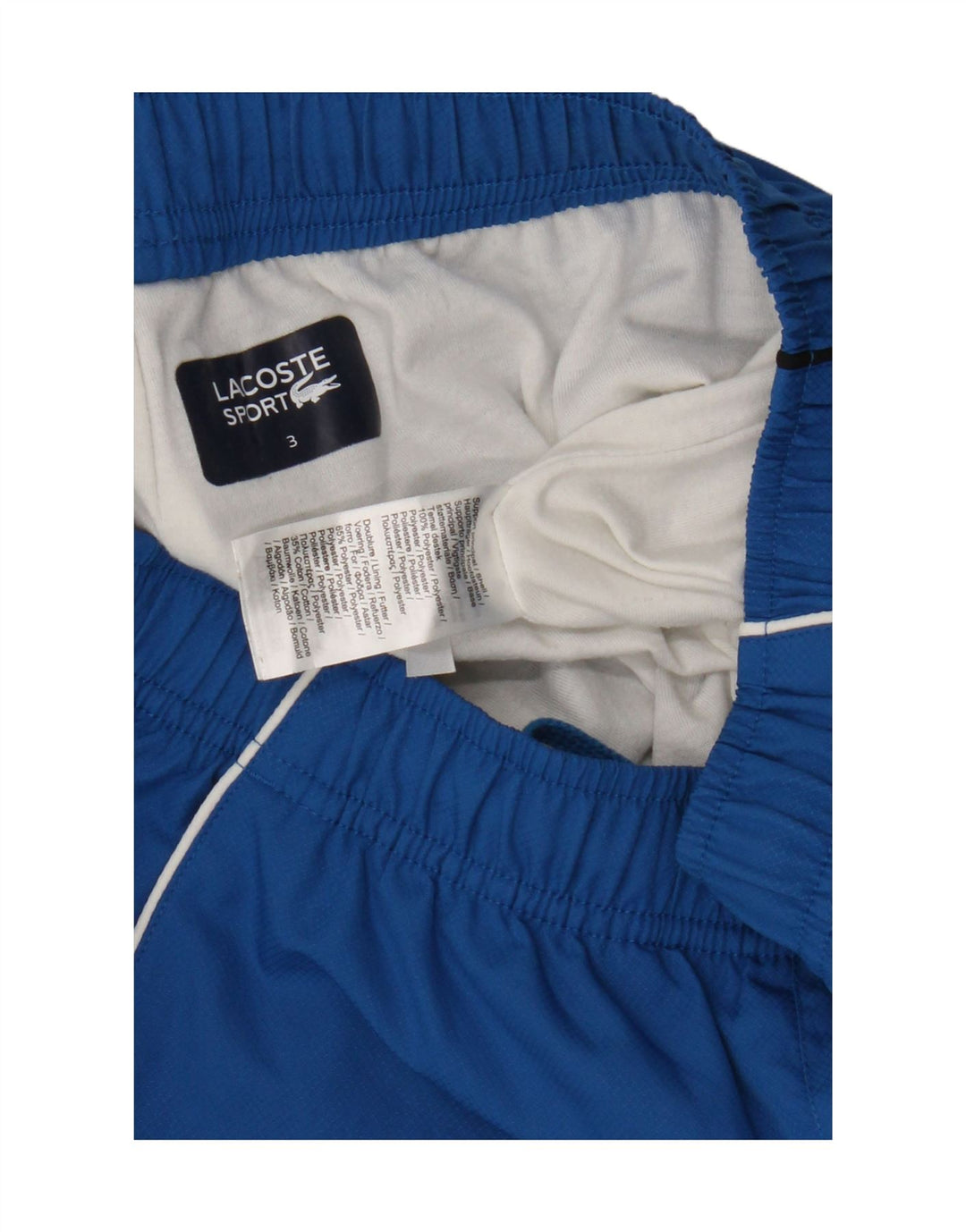 Lacoste Herre Sportshorts Størrelse 3 Små Blå Polyester