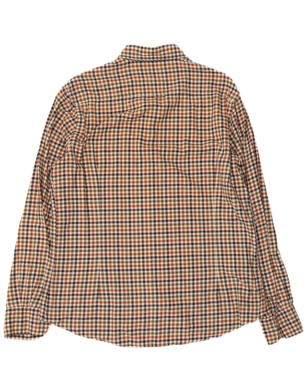Massimo Dutti Herreskjorte Stor flerfarvet ternet bomuld