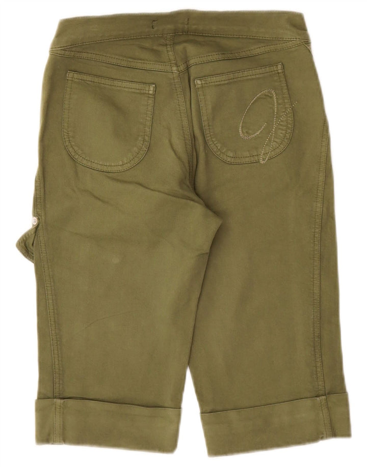 Versace Cargo Shorts til kvinder IT 38 XS W24 Khaki Bomuld