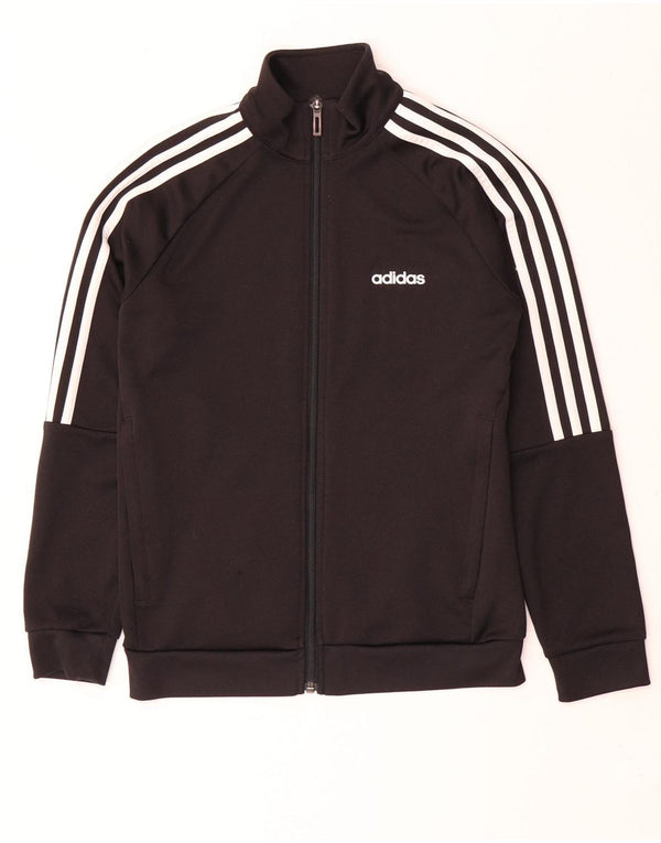 Adidas drenge Climalite træningsdragt topjakke 11-12 år sort polyester
