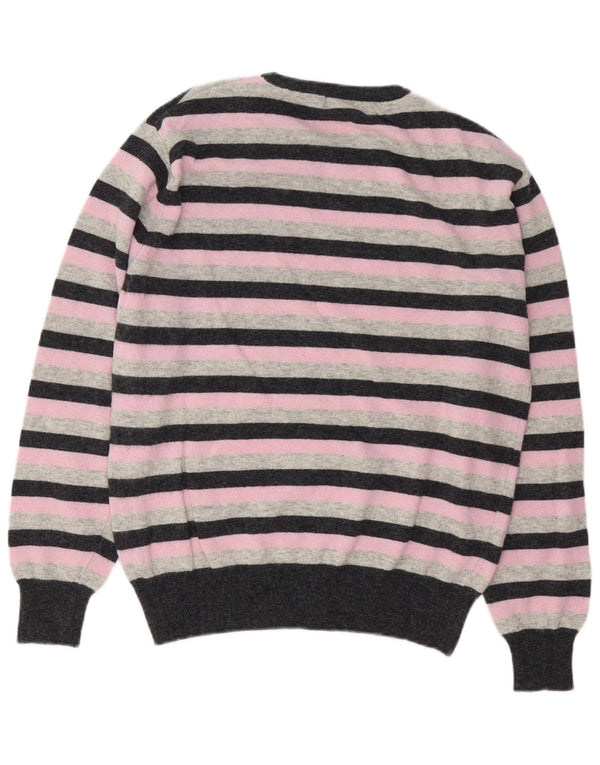 Kappa Herre trøjetrøje med rund hals Medium Pink Stribet lammeuld