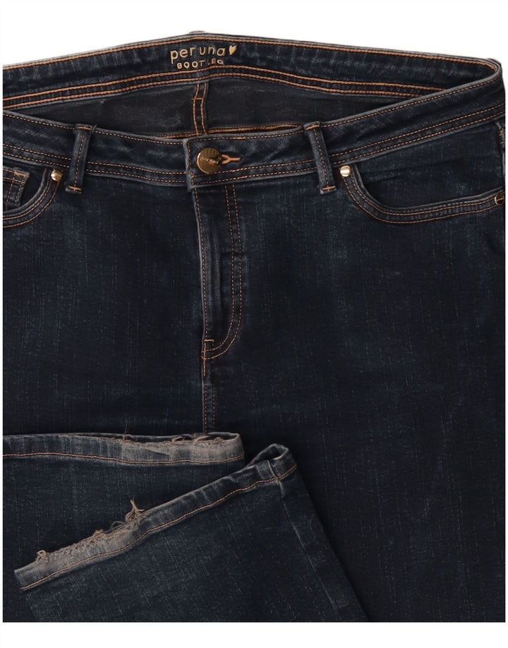 Marks & Spencer Dame Per Una Bootcut Jeans W36 L31 Marineblå