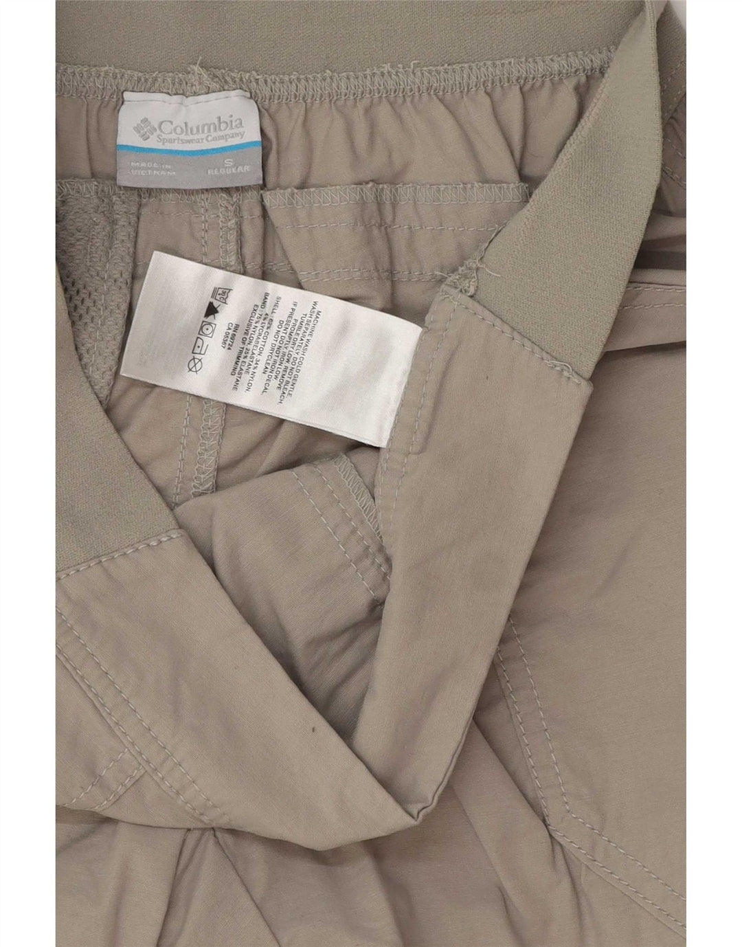 Columbia Womens Regular Fit Chino Shorts Små W28 Grå Bomuld