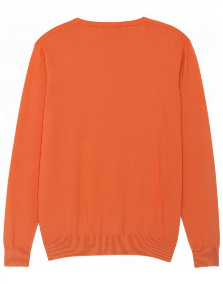 Zara Herre Boat Neck Jumper Sweater Medium Pink Bomuld