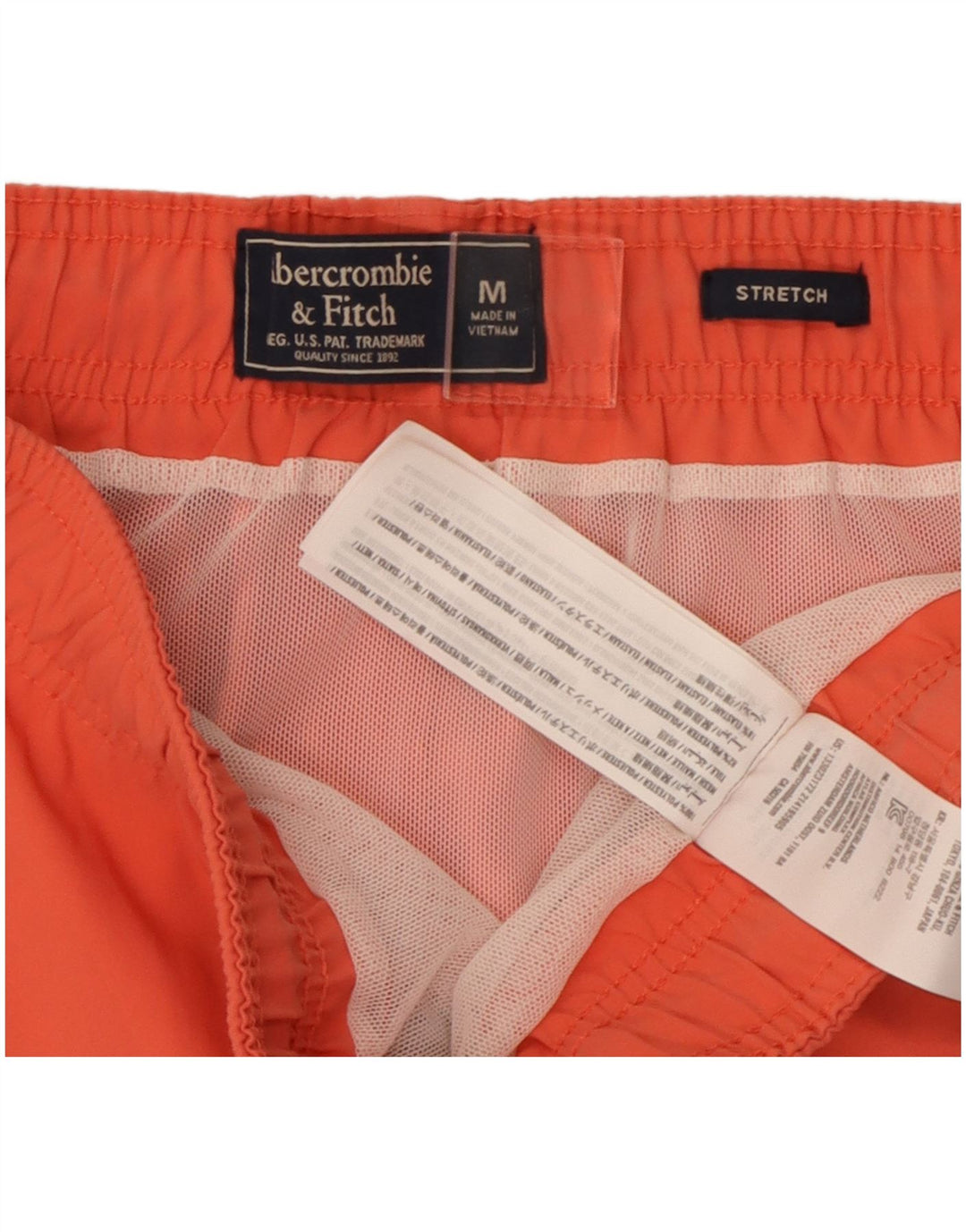 Abercrombie & Fitch Badeshorts til mænd Medium Navy Blue Colourblock