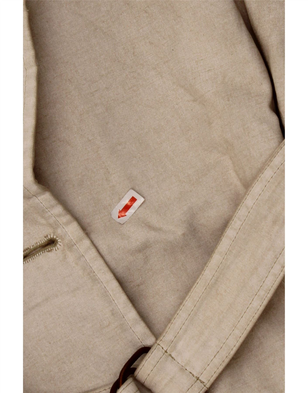 MURPHY & NYE Dobbeltradet frakke til kvinder UK 14 Medium Beige Bomuld