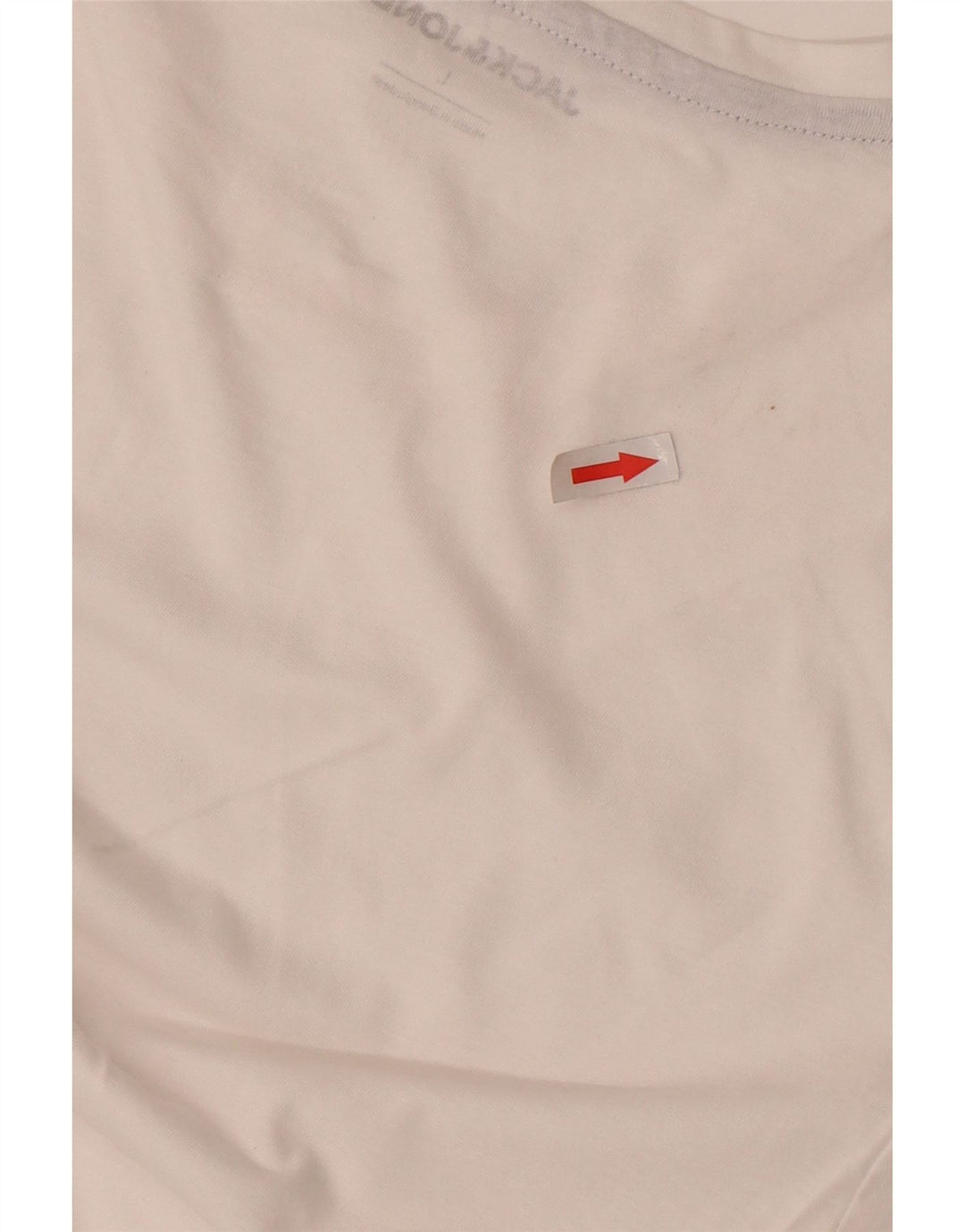 Jack & Jones Herre T-Shirt Top Stor Hvid Bomuld