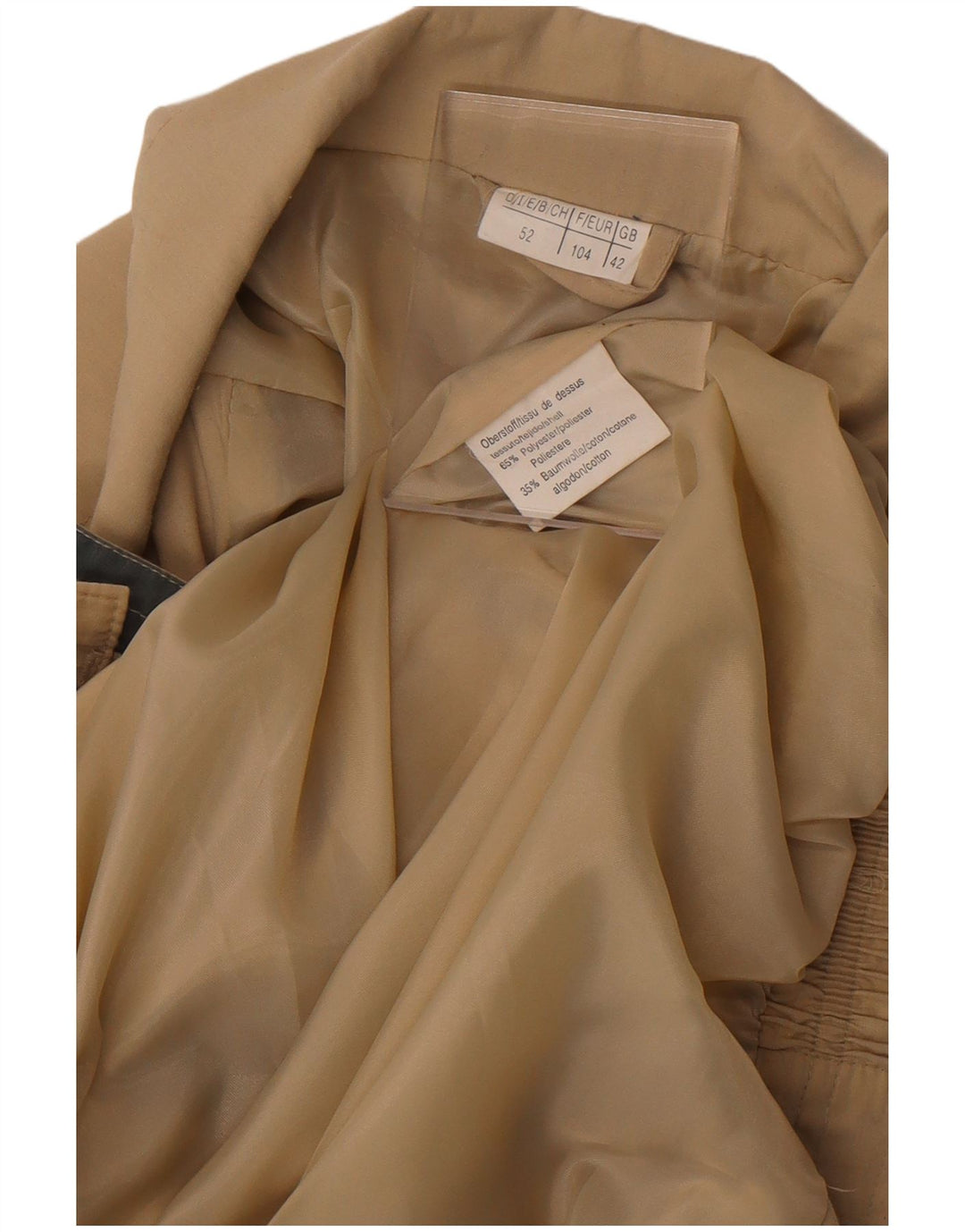 Vintage herre bomberjakke UK 42 XL Khaki Polyester