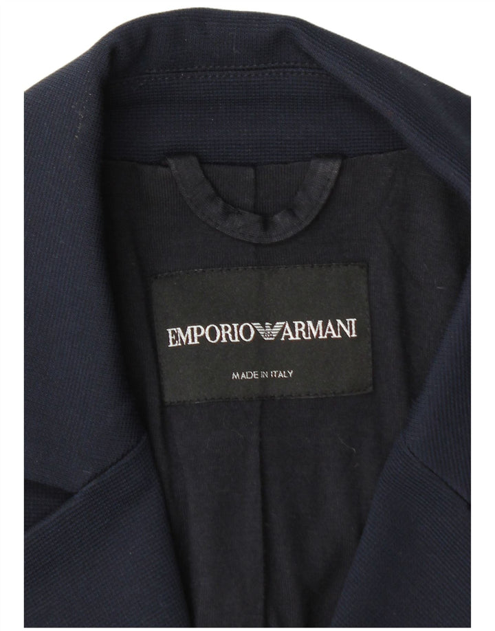 Emporio Armani Dame 1 Knap Blazer Jacket UK 10 Small Navy Blue